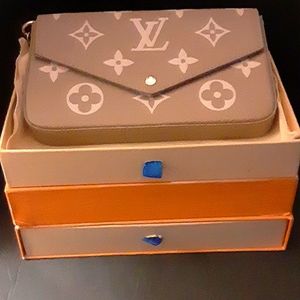 Small designer inspired clutch purse